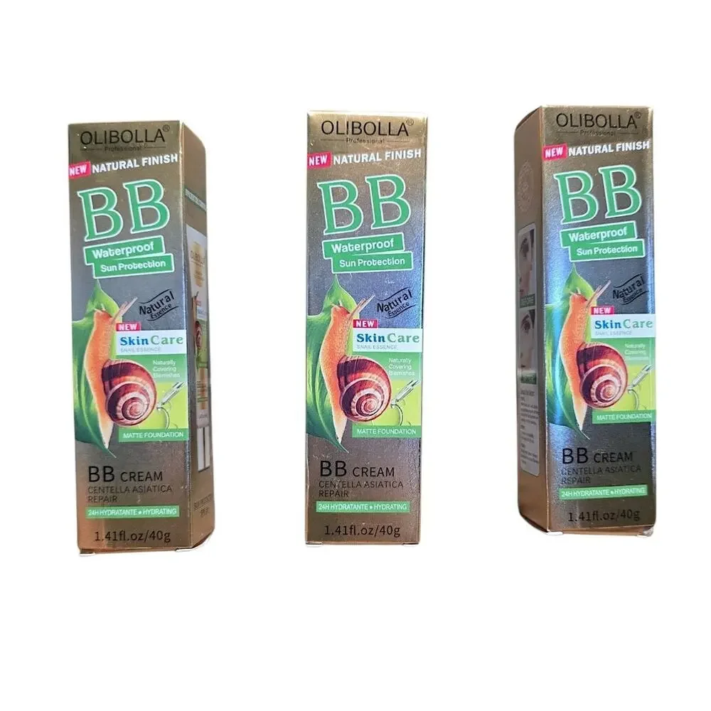 Lot of 3 Olibolla BB Cream Shade 306 Waterproof Matte Foundation NIB